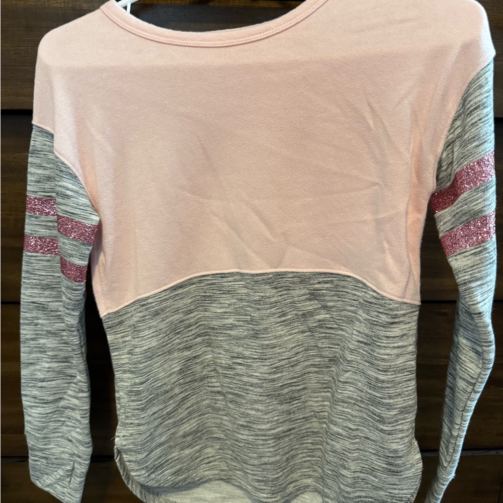 SO Pink and Gray Kids Sweatshirt